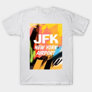 Airport code JFK Street art T-Shirt